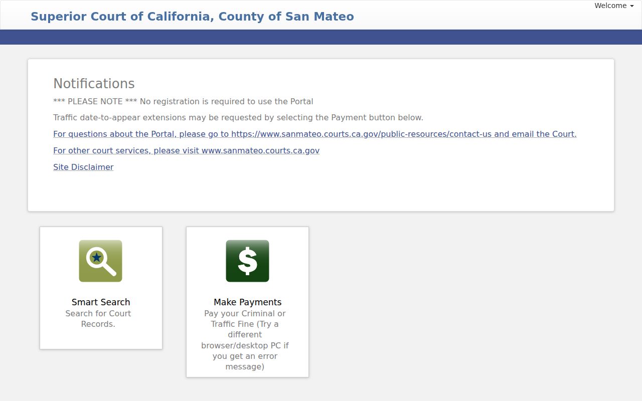 San Carlos resident lookup Odyssey public court search